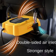 Car Back Seat Cooling Fan Portable 3 Speed Adjustable Electric Headrest Fan