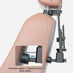 Car Back Seat Food | Dining Tray Portable Organizer & 360 Degree Rotating Phone/Tablet Holder Compatible with All Cars