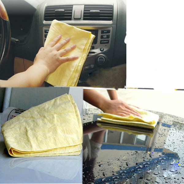 Car Big Chamois Cleaning Cloth For Cars, Home Use and Bike.