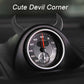 Car Red Devil Horns Decal, 2pcs Cute Car Horns Decoration Anti Collision 3D Console Self-Adhesive Stickers Car Interior Accessories