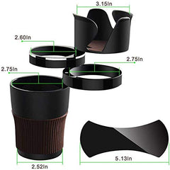 Car Cup Holder,Multi-Functional 5 in 1 Drink Holders 360Rotatable Vehicle Organizer for Sunglasses Drink Phone and Items Storage