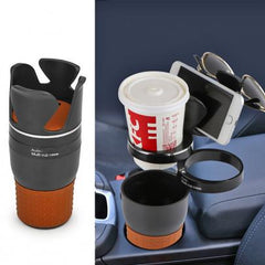 Car Cup Holder,Multi-Functional 5 in 1 Drink Holders 360Rotatable Vehicle Organizer for Sunglasses Drink Phone and Items Storage