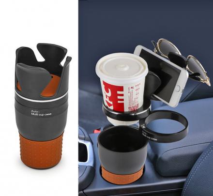 Car Cup Holder,Multi-Functional 5 in 1 Drink Holders 360Rotatable Vehicle Organizer for Sunglasses Drink Phone and Items Storage