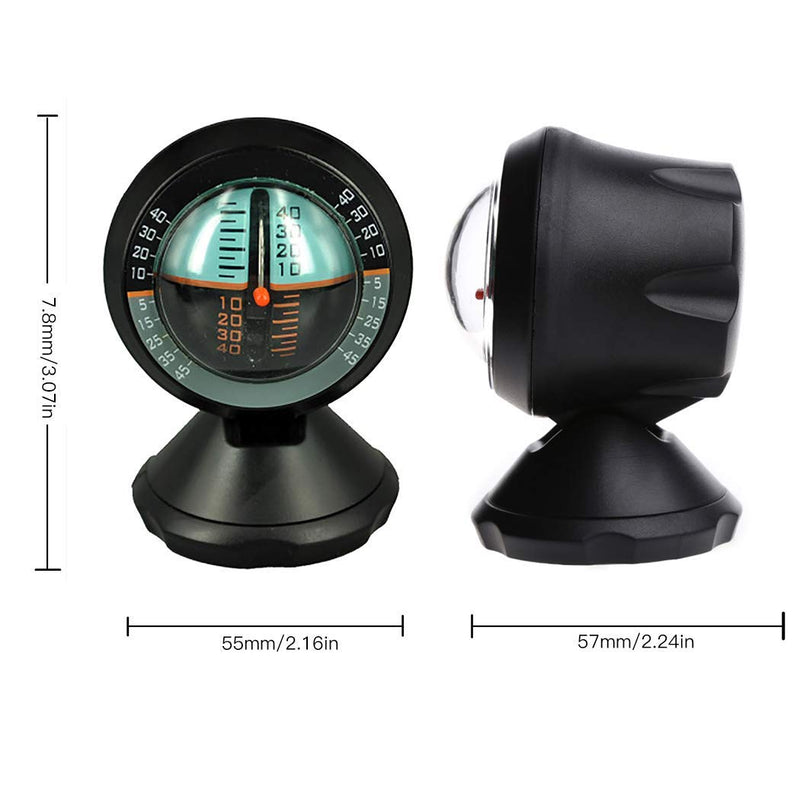 Car Dashboard Inclinometer Universal Slope Measure Tool Vehicle Compass