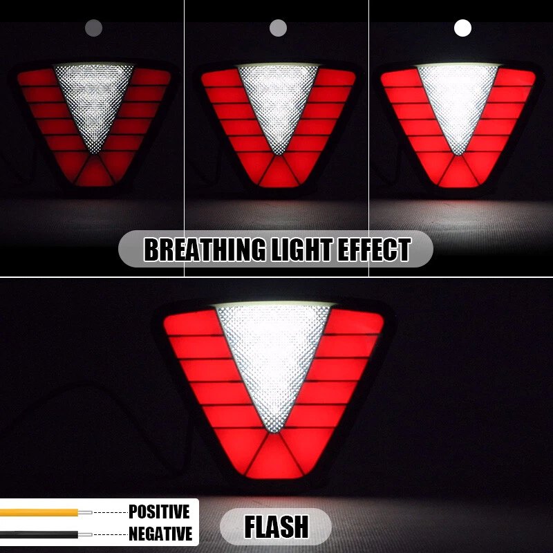 3rd Brake Light LED Strobe Rear Third Tail Stop Reverse Pilot Fog Lamp Universal