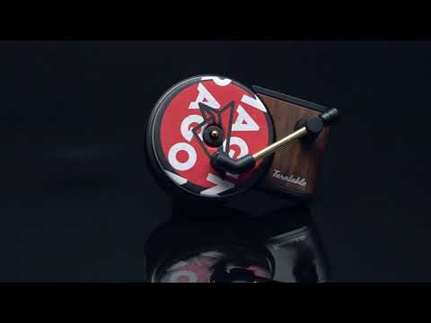 Car Fragrance Diffuser with Vent Clip in Retro Style Record-Player Design, Automotive Air Freshener Purifier Solid Perfume, 3 Aromatherapy Tablets Included