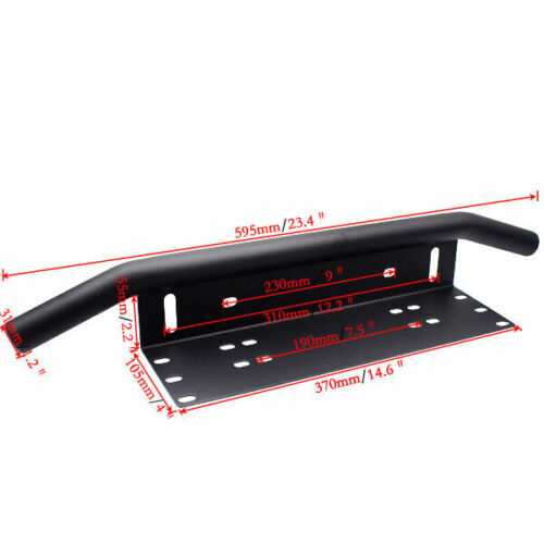 Car Front Bumper License Plate Mount Bracket Holder for Off-Road LED Light Bar