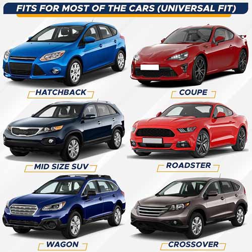 Car Front/Rear Foldable Silver Foil Sunshade UV Protection Curtain Film Windshield | Sunshade Visor Shield Cover and Keep Your Vehicle Cool - 1pcs