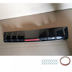 Car Glossy Black Rear Bumper Diffuser Lip Spoiler Trim w/o Tail Light