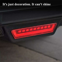 Car Glossy Black Rear Bumper Diffuser Lip Spoiler Trim w/o Tail Light