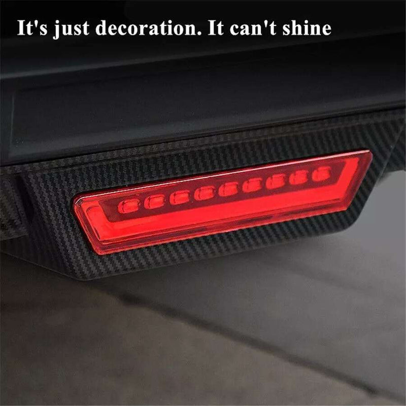 Car Glossy Black Rear Bumper Diffuser Lip Spoiler Trim w/o Tail Light