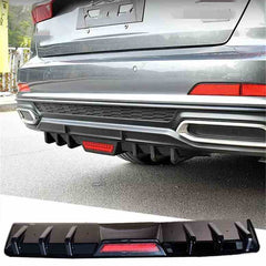Car Glossy Black Rear Bumper Diffuser Lip Spoiler Trim w/o Tail Light