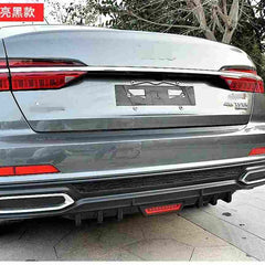 Car Glossy Black Rear Bumper Diffuser Lip Spoiler Trim w/o Tail Light
