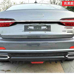 Car Glossy Black Rear Bumper Diffuser Lip Spoiler Trim w/o Tail Light
