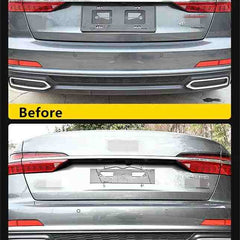 Car Glossy Black Rear Bumper Diffuser Lip Spoiler Trim w/o Tail Light