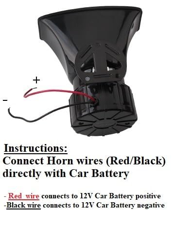 Car Jeep SUV 5 Tone Loud Hooter with Mic VIP Siren 100 watts with Mic Speaker kit