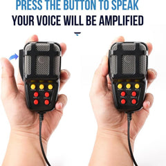 Car Jeep SUV 5 Tone Loud Hooter with Mic VIP Siren 100 watts with Mic Speaker kit