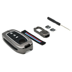 Car Metal Key Cover for Fortuner, Invicto, Innova Hycross