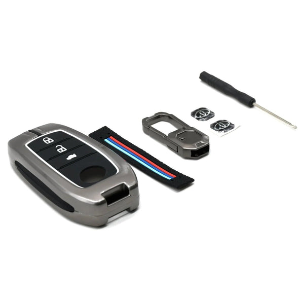 Car Metal Key Cover for Fortuner, Invicto, Innova Hycross