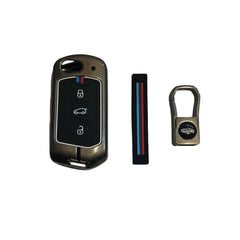 Car Metal Key Cover for Mahindra Thar Roxx, Scorpio N, XUV3X0, XUV700, XUV400, Bolero Neo, Bolero 2020, Scorpio Classic, Thar 2020 Zinc Alloy