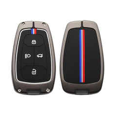 Car Metal Key Cover for TATA Nexon, Harrier, Safari, Altroz, Tigor, EV Electric, EV Max, Punch, Tiago