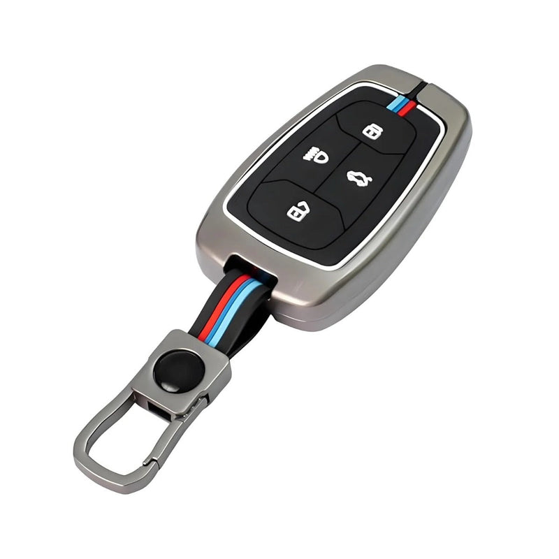 Car Metal Key Cover for TATA Nexon, Harrier, Safari, Altroz, Tigor, EV Electric, EV Max, Punch, Tiago
