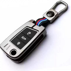 Car Metal Key Cover Suitable For Skoda Volkswagen Slavia, Kushaq Octavia Virtus Taigun