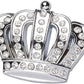 Car Metal Logo Refitted Crown Inlaid With Diamond Car Sticker Three-Dimensional Metal Crown Logo With Diamond