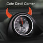 Car Red Devil Horns Decal, 2pcs Cute Car Horns Decoration Anti Collision 3D Console Self-Adhesive Stickers Car Interior Accessories