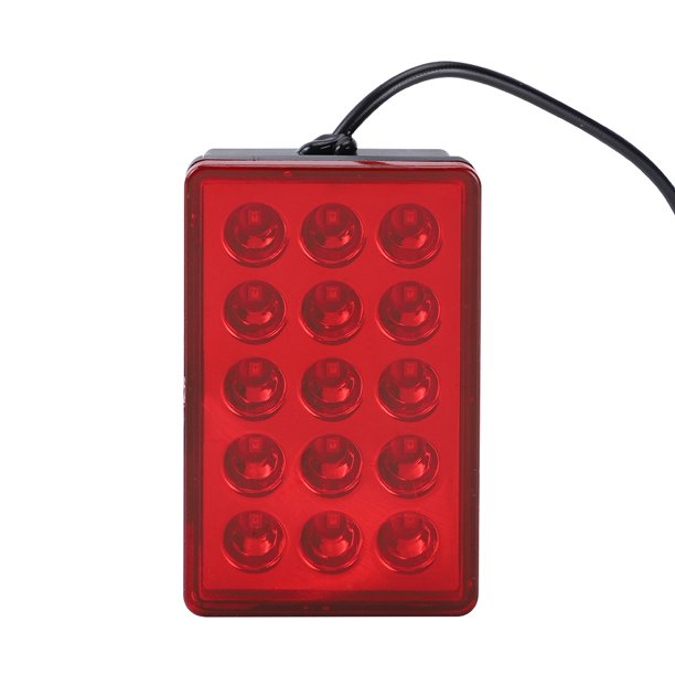 Car Rear Diffuser Spoiler Lip LED Red Brake Lights Rear Bumper Lip Lamp For All Car