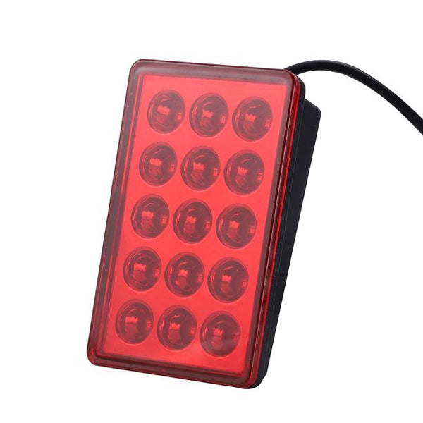 Car Rear Diffuser Spoiler Lip LED Red Brake Lights Rear Bumper Lip Lamp For All Car