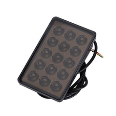 Car Rear Diffuser Spoiler Lip Red LED Light With Grey Box Rear Bumper Lip Lamp For All Car