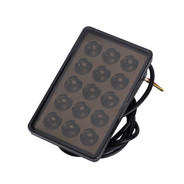 Car Rear Diffuser Spoiler Lip Red LED Light With Grey Box Rear Bumper Lip Lamp For All Car