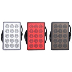 Car Rear Diffuser Spoiler Lip Red LED Light With Grey Box Rear Bumper Lip Lamp For All Car