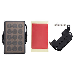 Car Rear Diffuser Spoiler Lip Red LED Light With Grey Box Rear Bumper Lip Lamp For All Car