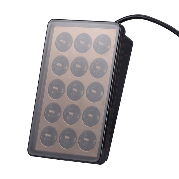 Car Rear Diffuser Spoiler Lip Red LED Light With Grey Box Rear Bumper Lip Lamp For All Car