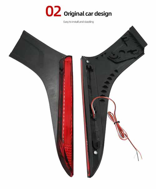 Car Rear LED DRL Reflector Pillar Light with Running Indiator for Swift 2018 Onwards (Set of 2 Pcs)