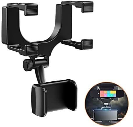 Car Rearview Mirror Holder Phone Bracket Car Phone Holder 360 Rotation for Universal Smart Phone Holder