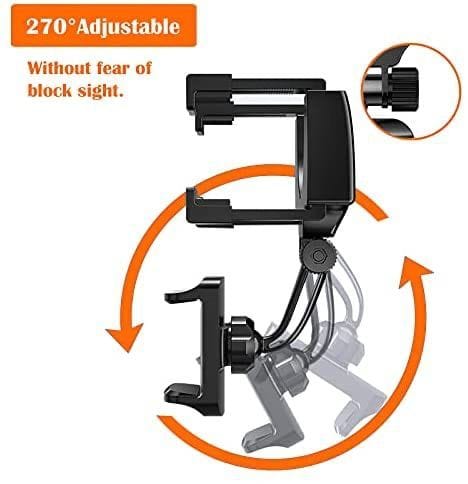 Car Rearview Mirror Holder Phone Bracket Car Phone Holder 360 Rotation for Universal Smart Phone Holder