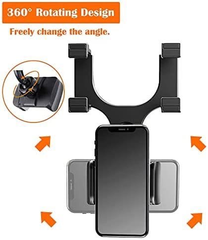 Car Rearview Mirror Holder Phone Bracket Car Phone Holder 360 Rotation for Universal Smart Phone Holder
