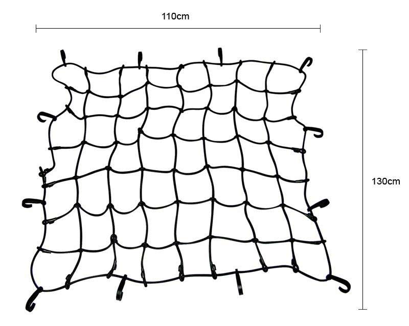 Car Roof Tray Platform Rack Carry Box Luggage Carrier Basket Secure Cargo Net 110 X 110