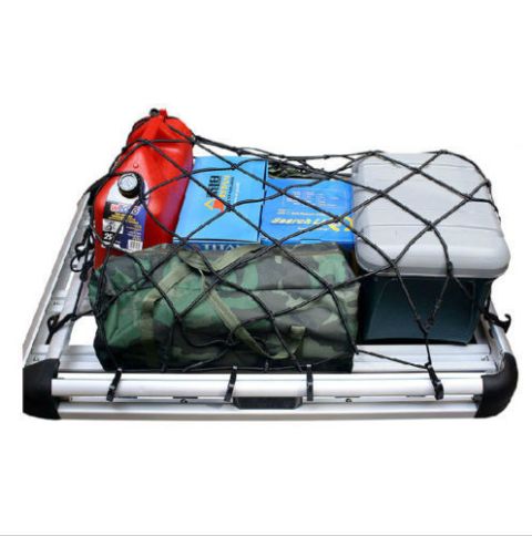 Car Roof Tray Platform Rack Carry Box Luggage Carrier Basket Secure Cargo Net 110 X 110