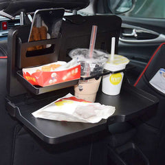 Car Seat Foldable Table Tray Backseat Food /Meal Organizer Foldable Self Hanging Dining Table