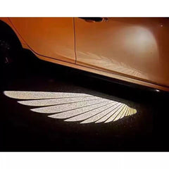 Car Side LED Angel Wing Light Door Welcome Lamp Shadow Projector Light White New