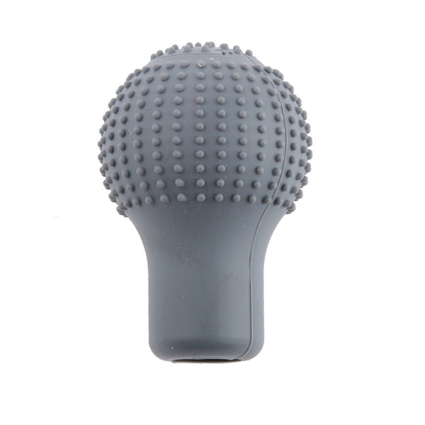 Car Silicone 5 Speed ROUND Gear Stick Shift Knob Boots Cover Universal Nonslip Protector-Beige