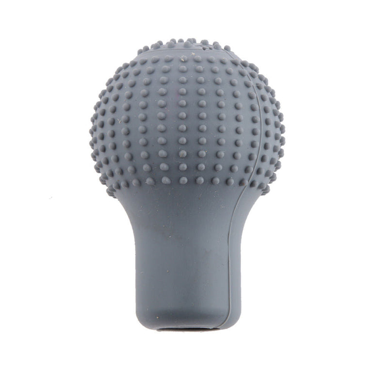 Car Silicone 5 Speed ROUND Gear Stick Shift Knob Boots Cover Universal Nonslip Protector-Beige