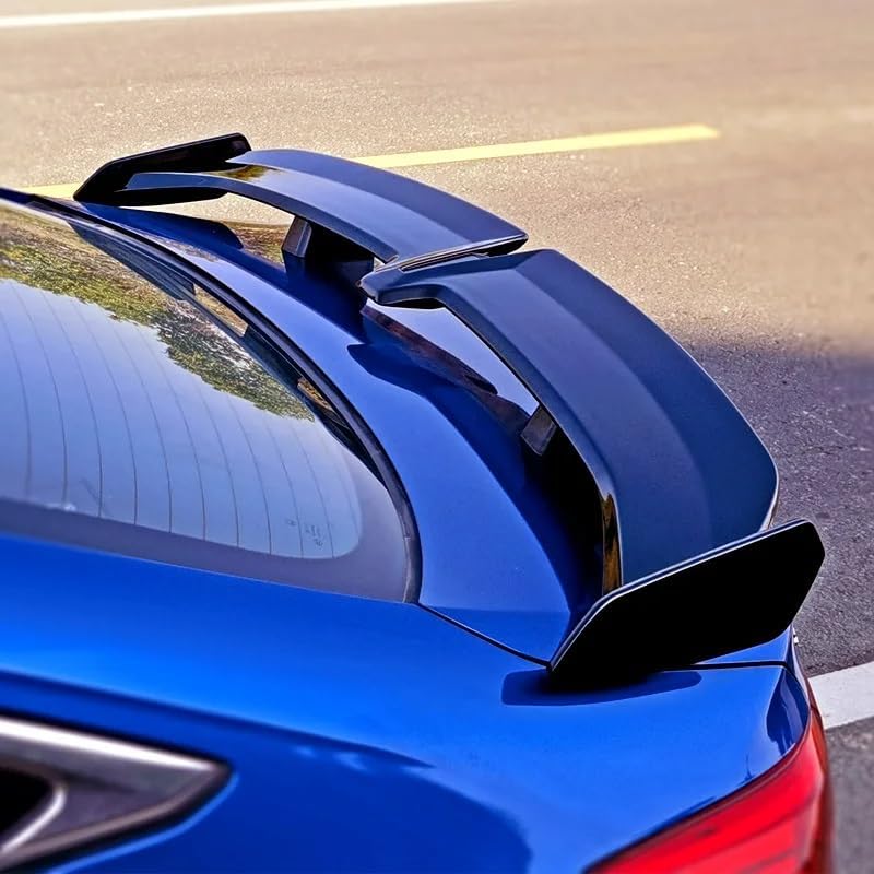 Car Spoiler Wing Rear Wing Sedan Type ABS Material Tail Fin Black Spoiler Rear Trunk Spoiler Wing