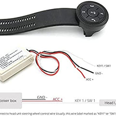 Car Steering Wheel Control DVD Button Universal Wireless Android GPS Navigation Car Steering Wheel Remote Control Buttons (05)