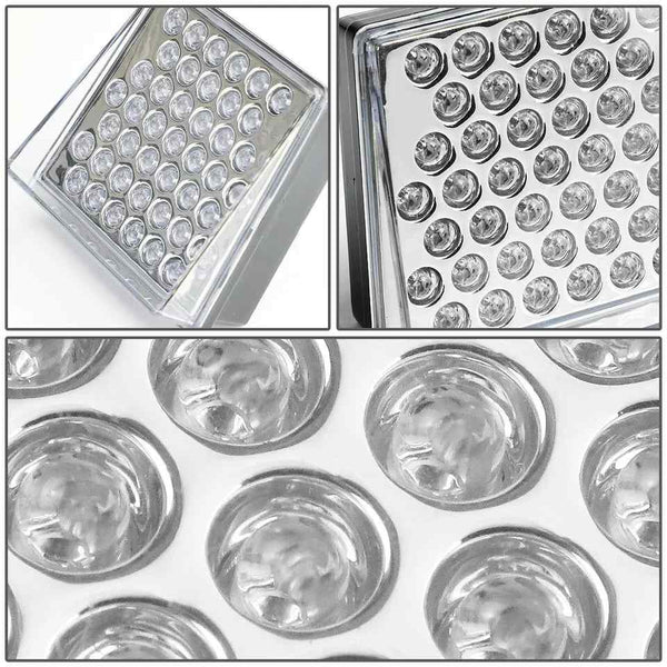 Car Universal 80mm x 70mm Rear Bumper / Hitch Reveiver Red LED Extra Tail Brake Light