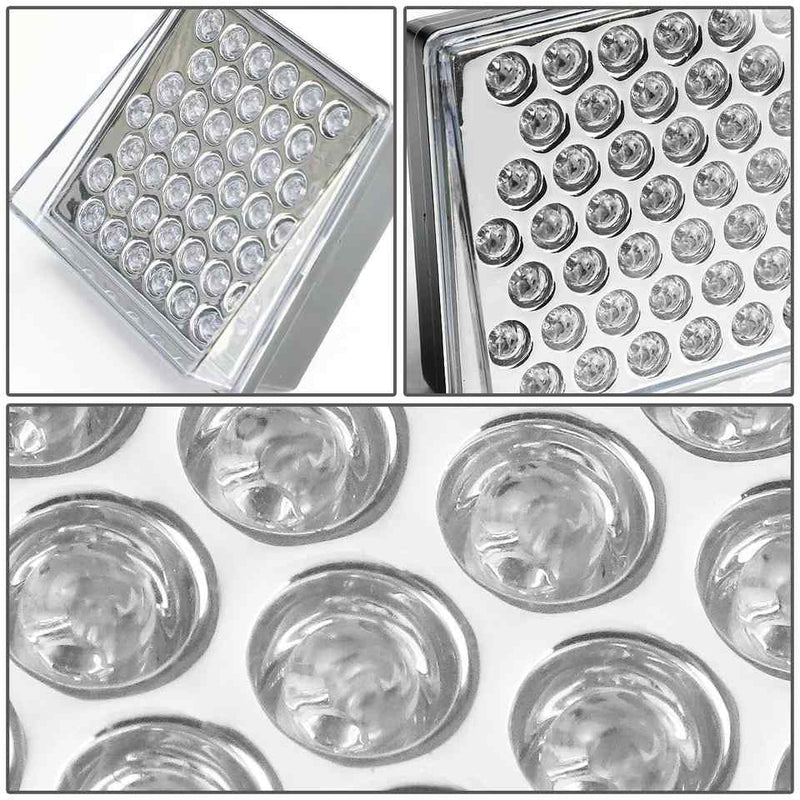 Car Universal 80mm x 70mm Rear Bumper / Hitch Reveiver Red LED Extra Tail Brake Light